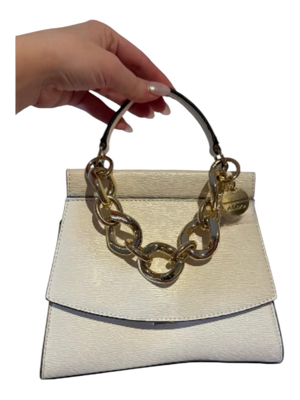 ✨ ALDO Mini Structured Crossbody Bag w/ Gold Chain Detail 🖤✨